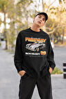 Iron Hearts Freeway 89 Baskılı Unisex Oversize Araba Temalı Sweatshirt