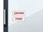 25x8 cm İtiniz Çekiniz Cam Kapı Sticker Folyo Yapıştırma