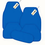 Açık Mavi Oto Halı Paspas 5’li Set – Araba İçi Kaymaz Halı Paspas Takımı