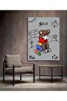 Kaws Robotik Duvar Dekorasyon Kanvas Tablo