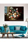 Çiçek Resimli Duvar Dekorasyon Kanvas Tablo