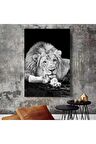 Aslan Leopar Kanvas Tablo