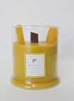 MİSSİ BÜYÜK ÜFLEME CAM AHŞAP FİTİLLİ LİMON ÇİÇEĞİ VEGAN MUM (380 GR)