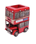 Dekoratif Metal Londra Otobüs Kalemlik