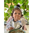 Mama Önlüğü Bebek Önlüğü Oyun Önlüğü Faaliyet önlüğü Mavi Fil Desenli 1 - 4 Yaş