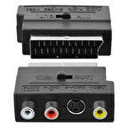 Scart Adaptör Switch'li (İn-Out)