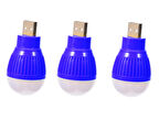 3 Adet, USB, Beyaz, Gece Lambası, Mini Ampul, Aydınlatma, 1,5W, 5V, USB mini ampul, 67x35mm