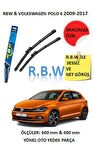 RBW  Volkswagen Polo 6  (2009-2017)  Aracınız İçin Özel Muz Tip Silecek Takımı