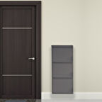 3 lü Antrasit Metal Ayakkabılık