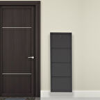 4 lü Siyah Kilitli Metal Ayakkabılık