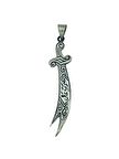 925 Gümüş Zülfikar Kolye Ucu Uç 