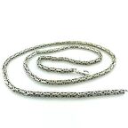 33 gr 60 cm 3 mm Yuvarlak Kral Zincir Gümüş Erkek Kolye