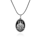 Ayasofya Camii İşlemeli 60 cm 925 Gümüş Kolye
