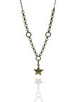 Yıldız Sallantılı Spot Gurmet Doch Zincir 14 Ayar Altın Kolye