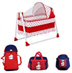 Bebek Beşik Ve Taşıma Seti Beşik Portbebe Bakım Çantası Kanguru