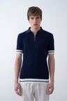 Triko Polo Yakalı T-Shirt - Premium Ribana Detaylı