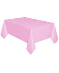 Plastik Naylon Su Geçirmez Parti Piknik Renkli Masa Örtüsü - 120x180 Cm. - Pembe - 1 Adet
