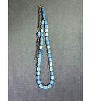 Mavi Katalin Tesbih Kapsül Kesim T-22