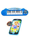 Oyuncak Türkçe Müzikli Sesli Dokunmatik Kedili Telefon Ve Piyano 22 Tuşlu Sesli Ilk Piyanom