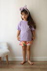 My Krmi Desen Yazlık Kız Çocuk 2 li Takım - Lila