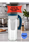 1500 ML Detox Sağlıklı Cam Sürahi
