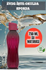 750 ML Su Matarası Eve, Okula, Spora, İş Yerine Uygun & Su Şişesi & Suluk - Bordo