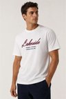 lakeside tasarım %100 pamuk unisex basic tişört