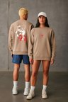 Lenithra Fullmetal Alchemist Brotherhood Elric Sırt Baskılı Unisex Oversize Sweatshirt Bej / XL