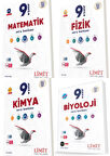 Limit 2025 9. Sınıf Matematik + Fizik + Kimya + Biyoloji Soru Seti 4 Kitap Güncel Müfredat