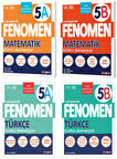 Fenomen Okul 2025 5. Sınıf Matematik + Türkçe A + B Serisi Soru Seti 4 Kitap Güncel Müfredat