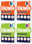 Fenomen Okul 2025 8. Sınıf Matematik + Fen Bilimleri A + B Serisi Soru Bankası Seti 4 Kitap