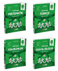 Gizli 2025 6. Sınıf Matematik + Türkçe + Fen + Sosyal Gizli Kuşak Serisi Seti 4 Kitap