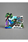 Bodrum Temalı Kabartmalı Polyester Magnet. 7,5cm X 6,5cm