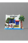 Bodrum Temalı Kabartmalı Polyester Magnet. 7cm X 5cm