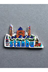 İstanbul Temalı Kabartma Polyester Magnet 8,5cm X 5,5cm.