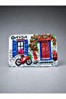 AVŞA Temalı Kabartma Polyester Magnet. 8,5cm x 6cm.