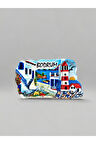 BODRUM Temalı Kabartmalı Polyester Magnet. 9cm x 5cm.