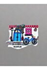 BODRUM Temalı Kabartmalı Polyester Magnet. 8cm x 5,5cm