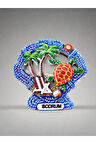 BODRUM Temalı Kabartmalı Polyester Magnet. 7,5cm x 7cm.