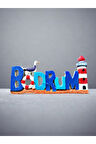 BODRUM Temalı Kabartmalı Polyester Magnet. 9cm x 4,5cm.