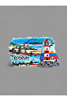 BODRUM Temalı Kabartmalı Polyester Magnet. 9cm x 5cm.