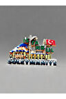 İstanbul / Süleymaniye Temalı Kabartmalı Polyester Magnet 9cm X 5,5 Cm