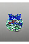 İSTANBUL / AYASOFYA Temalı Kabartmalı Polyester Magnet 6,5cm x 7cm. Lacivert