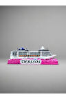 THASSOS Temalı Kabartmalı Polyester Magnet 10cm x 4cm
