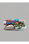 ANTALYA Temalı Kabartmalı Polyester Magnet 8cm x 3,5 cm