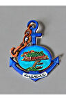 KUŞADASI Temalı Kabartmalı Polyester Magnet 7cm x 8,5cm