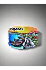 KUŞADASI Temalı Kabartmalı Polyester Magnet 6,5 cm x 5cm Turuncu
