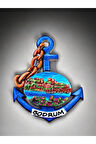 BODRUM Temalı Kabartmalı Polyester Magnet 7cm x 8,5cm