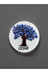 ÇEŞME Temalı Kabartmalı Polyester Magnet 6,5 cm çap Çok Renkli