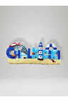 Chalkidiki (YUNANİSTAN) Temalı Kabartmalı Polyester Magnet Buzdolabı Süsü